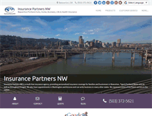 Tablet Screenshot of insurancepartnersnw.com